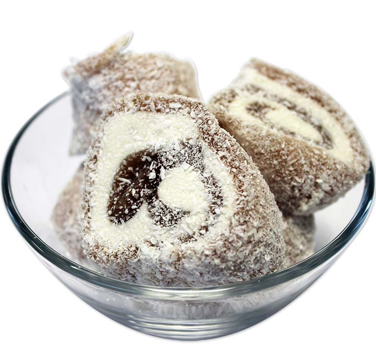 Cocoa Turkish Delight with Coconut