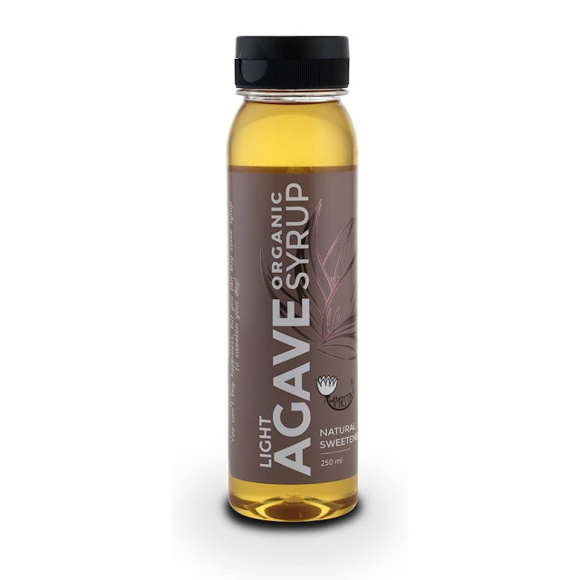 buy organic light agave syrup 250ml bottle online in bulk