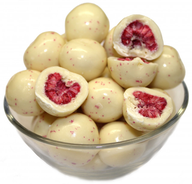buy raspberries coated in yoghurt in bulk